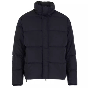 Chaqueta acolchada de invierno con logotipo personalizado para hombre, abrigo de pato con cuello con capucha, chaqueta gruesa cálida con relleno impermeable de Color sólido, tallas de EE. UU. - Product Image 6