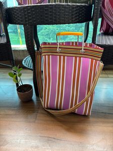 Bolsa de Compras Ecológica y Sostenible con Rayas, Color y Tamaño Personalizables, Cierre de Cremallera, Material de Nailon Reciclado y PP Tejido - Product Image 4