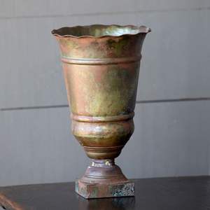 Pot de fleurs en métal, cuivre antique, décoration d'intérieur, utilisation pour le jardin, nouveau design - Product Image 4