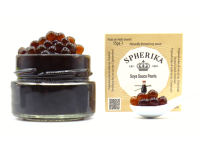 Spherika, Sauce Soja - Perles 55g Pot en Verre, Caviar de Fruits, Sphérisation, Cuisine Moléculaire, Sauce Kikkomann