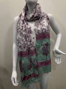 Quick Dry Cotton Soft <b>Dupatta</b> with Hand Print For Adults Plus Size Summer Ethnic Cotton Mulmul <b>Scarf</b> Woman's Stylish Stole - Product Image 2