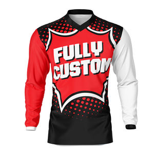 Transpirable y cómodo Motocross Racing Jersey Precio al por mayor Sublimación personalizada Motocross Jersey - Product Image 1