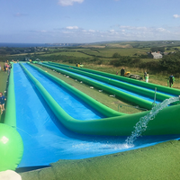 Toboggan aquatique gonflable géant personnalisé pour enfants et adultes, en PVC, pour usage résidentiel, scolaire et extérieur