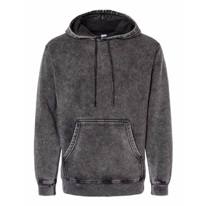 Sweat-shirts à capuche pour hommes de haute qualité, lavage à l'acide, 100% coton, légers, respirants, streetwear avec logo personnalisé sur le devant - Product Image 1