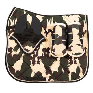 Almohadillas de sillín de doma equina de camuflaje, juego de alfombras Numnah de caballo, almohadilla de sillín de espuma para propietarios de caballos, productos de caballo Matchy de sublimación - Product Image 6