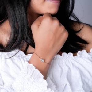 New Arrival Rose Gold Lab Grown 1.50ct Pear Shape <b>Diamond</b> Clarity Wedding Party Bracelet for Women Classic Style Chain Bracelet - Product Image 4