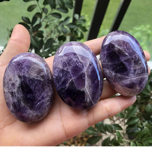 Amatista de alta calidad para curación, piedra de Palma de cristal para venta al por mayor/amatista - Product Image 3