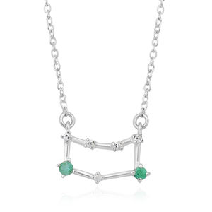 Collar con colgante de piedras preciosas de Zirconia cúbica de Plata de Ley 925 minimalista a la moda, cadena de cuentas de la mejor calidad para mujer - Product Image 6