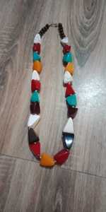 Collar de cuentas de resina de alta calidad para mujeres y niñas, collar de joyería de moda al por mayor, collar de resina al mejor precio, Color naranja - Product Image 6