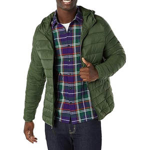 Custom Canvas Puffer <b>Jacket</b> Thick Polyester Filled Hooded Winter Parka <b>for</b> <b>Men</b> <b>Smart</b> Casual Style - Product Image 1