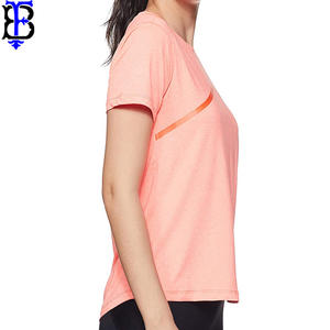 Camisetas de mujer de alta calidad Impresión de color sólido de moda con logotipo de lujo Ropa Premium comprimida - Product Image 3