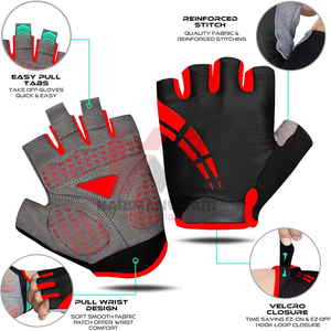 Guantes de Ciclismo para Hombre y Mujer, Transpirables, Ligeros, con Agarre Antideslizante, Diseño Multideportivo, para Entrenamiento en Gimnasio - Product Image 2