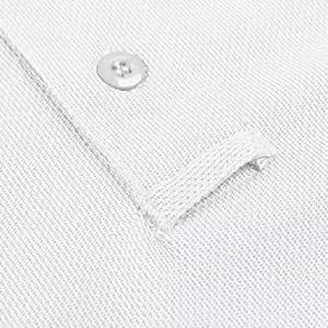 2025 nouveau Style hommes Golf pour Polo T-Shirt haute qualité 100% coton Jersey couleur unie à manches courtes séchage rapide pour l'extérieur - Product Image 3