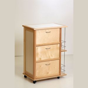 Armoire 3 portes en hêtre massif de qualité supérieure avec porte-bouteilles – Solution de rangement efficace en bois pour les besoins de rangement spacieux - Product Image 1