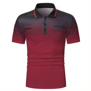 Camiseta de Hombre Personalizada de Algodón Pima, Tejida, de Manga Corta, con Logotipo Bordado en la Parte Delantera, Impresión, Transpirable, Lujosa e Informal - Product Image 2