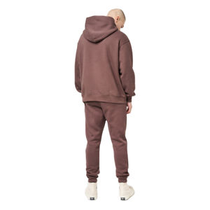 Sweat à capuche en coton français 100% personnalisé unisexe ultra lourd surdimensionné avec logo brodé teint uni pour la saison d'hiver - Product Image 4