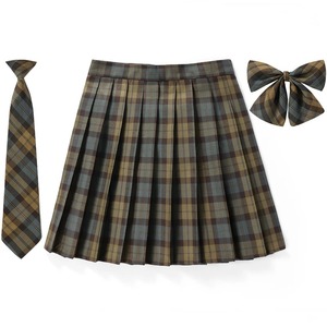 กระโปรงเอวสูงสำหรับผู้หญิง, เนคไทลายสก๊อตเนคไท2025ใหม่ฤดูร้อน - Product Image 3