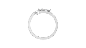 Anillo Único de Diseño de Avión para Mujer en Oro de 14K y Diamantes Naturales |   0.15 Quilates - Product Image 3