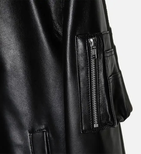 Nuevo diseño clásico para mujer, recién llegado, chaqueta de cuero para mujer, Pu chaqueta de cuero, chaqueta de cuero de vaca auténtica de calidad superior - Product Image 5