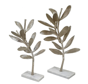 Flower Brass Design Crafts with Marble Base Crafts Top Quality Handicrafts Manufacture <b>Table</b> Decorative Item - Product Image 6