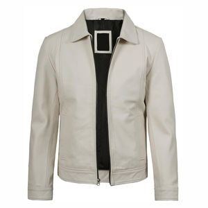 2026 Unisex Gentleman Fashion Warm Zipper <b>Cardigan</b> <b>Pocket</b> Slim Black Men Male Winter Leather Jacket For Men - Product Image 2