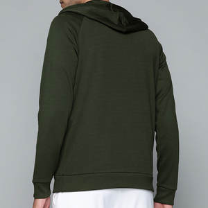 เสื้อฮู้ดมีซิปตัวสั้นสำหรับผู้ชายเสื้อผ้าลำลองแบบเรียบง่ายมีซิป - Product Image 3