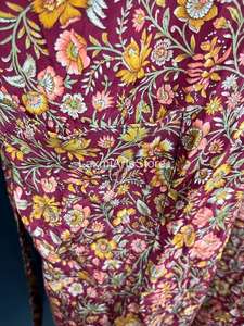 Bohemian Crepe <b>Silk</b> Nonwoven Sari <b>Kimono</b> Robe | Handmade Womens Wrap | Spring/Summer Beachwear Luxury Loungewear Front Gift - Product Image 4