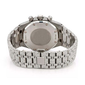 Fashion Luxury Iced Out Moissanite Quartz <b>Men</b> <b>Watch</b> with Stainless Steel Band and Glass Dial - Product Image 6