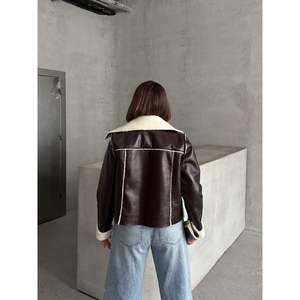 Chaquetas de Cuero Laminado con Cierre para Mujer, Producto al por Mayor - Product Image 1