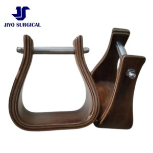 Estribos para caballos occidentales profesionales aprobados por CE ISO para montar en senderos, ligeros y ajustables con detalles en cuero - Product Image 4