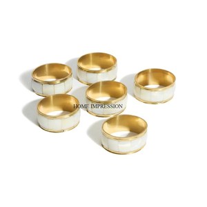 Anneau de serviette en acier inoxydable de couleur argent moderne et élégant fait à la main pour les cadeaux de mariage, décoration de table à dîner en stock - Product Image 2