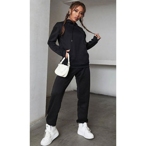 Chándal de entrenamiento de algodón para mujer, Sudadera con capucha, diseño de logotipo personalizado, estilo informal, Tops de invierno, pantalones cortos, chándales de temporada de verano, vestido - Product Image 1