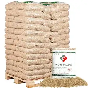 Novo Premium Wood Pellets 6mm Classe Pellet Abete em 15kg sacos Wood Pellets Preços Cheap Spruce/Pine/Oak Wood pellets