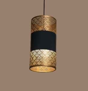 Lampe suspendue tissée à la main de luxe fabriquée en jute et métal pour la décoration intérieure - Product Image 5