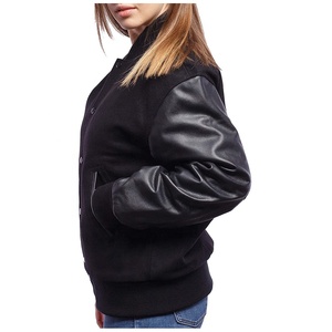 Wholesale Price Women's Varsity <b>Jacket</b> Breathable Knitted <b>Jacket</b> with Custom Embroidered Logo Good Quality - Product Image 5