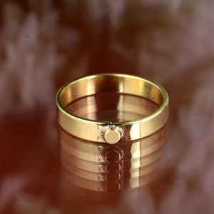 Anillo de boda de Latón chapado en oro de 18 quilates resistente al agua de moda para mujer, regalo de joyería elegante para parejas - Product Image 5