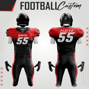 Tenues d'équipe de football américain sur mesure OEM 2025 de haute qualité, imprimées, respirantes, à séchage rapide, grandes tailles, ensembles courts d'été 100 % - Product Image 3