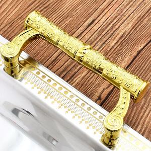 Plateau en métal artisanal pour le Ramadan avec finition de qualité supérieure |   Couleurs et logo personnalisables pour la décoration intérieure et le style d'événements - Product Image 4