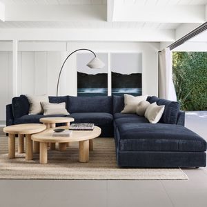 Canapé sectionnel Chesterfield en velours Monterey Light Luxury, 4 pièces, en forme de U, extensible, pour salons - Product Image 6