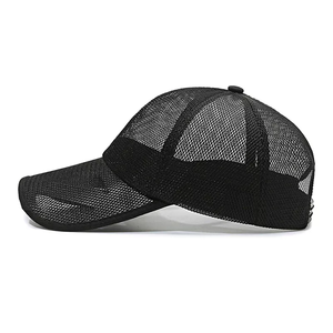 หมวกเบสบอลกีฬาระบายอากาศได้ดีหมวกสแนปแบคผ้าฝ้ายปักแถบกันเหงื่อหมวกกันแดดสำหรับชายหาดลำลองปัก3D - Product Image 2