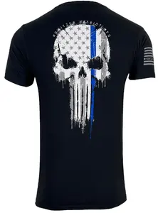 Camiseta dos homens Estilo Howitzer Admirável Azul Militar Grunt Preto MFG DURABILIDADE LONGA DURAÇÃO Unisex Tee Shorts