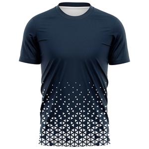 Venta al por mayor de verano de los hombres de nueva moda de manga corta de secado rápido Casual O cuello camisetas de los hombres de impresión por sublimación Camiseta deportiva - Product Image 6