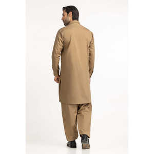 Trajes Camel Básicos de un Solo Pecho para Hombre para la Celebración del Eid - Product Image 6