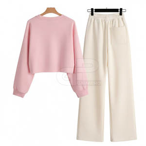 Ensemble deux pièces surdimensionné pour femmes, tenue décontractée élégante, ensemble deux pièces surdimensionné pour le quotidien et les week-ends - Product Image 6