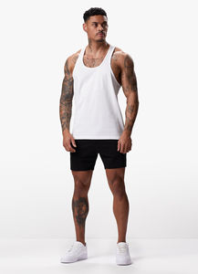2025 hommes personnalisé Stringer Jersey gilet couleur blanche confortable ajustement décontracté vêtements de sport entraînement débardeur fabriqué au Pakistan OEM - Product Image 2