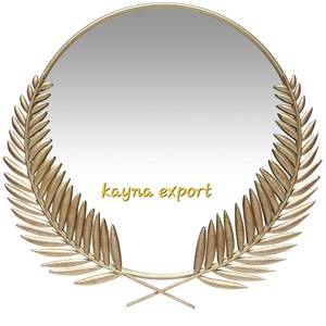 Miroir mural indien artisanal en métal doré Luxueux style Art déco antique Design rond pour la décoration intérieure - Product Image 3