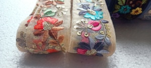 ผ้าลูกไม้ปักสวยงามสำหรับชุดเดรสและเสื้อผ้าดีไซน์แฟชั่น - Product Image 3
