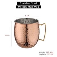 Mug à bière isotherme en acier inoxydable de qualité supérieure, écologique, style Moscow Mule, capacité 40oz, avec poignée en laiton, pour fêtes américaines, vente en gros