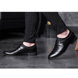 Nouvelles Chaussures Habillées en Cuir Plates Antidérapantes Homme 2024, Style Britannique, Grande Taille, Décontractées et de Cérémonie pour Jeunes, Fabrication soignée - Product Image 6