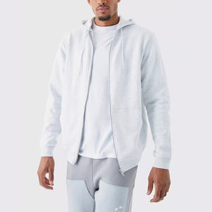 Sweat à capuche unisexe personnalisé avec fermeture éclair Nouveau streetwear en coton mélangé pour l'hiver avec impression numérique au design brodé - Product Image 1